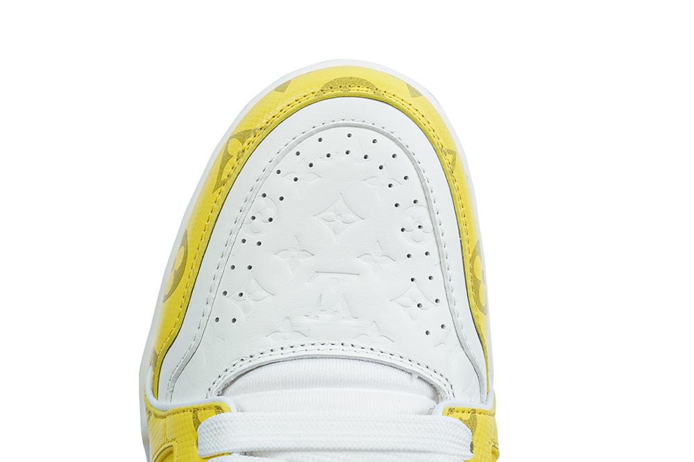 Pkgod Louis Vuitton TrainerWhite Yellow Monogram retail materials ready to ship